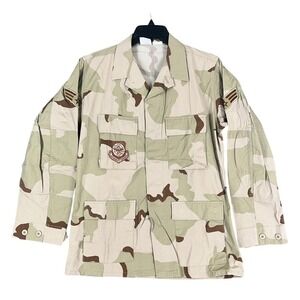 Propper Jacket Mens M Long Desert‎ Camo Air Force Air Mobility Command DCU Coat